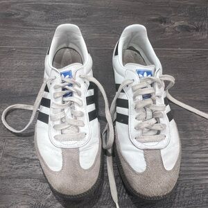 Adidas White and Black Sambas